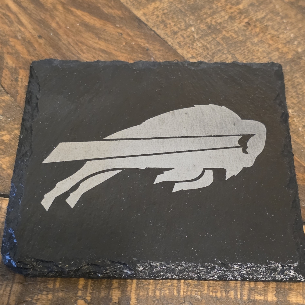 Buffalo Bills Slate Coasters - Multiple Designs - Set Of 4 - Picture 5 of 7